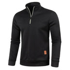 Men's Turtleneck Zip-Up Sweater