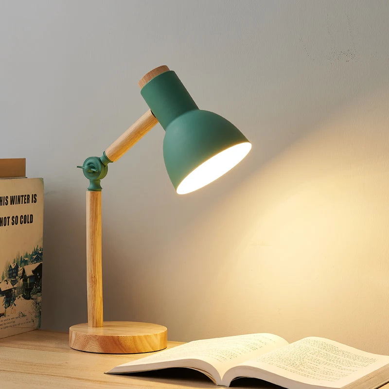 Colourful Wooden Table Lamp
