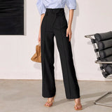 Pantalon Tailleur Taille haute à Pince - Femme