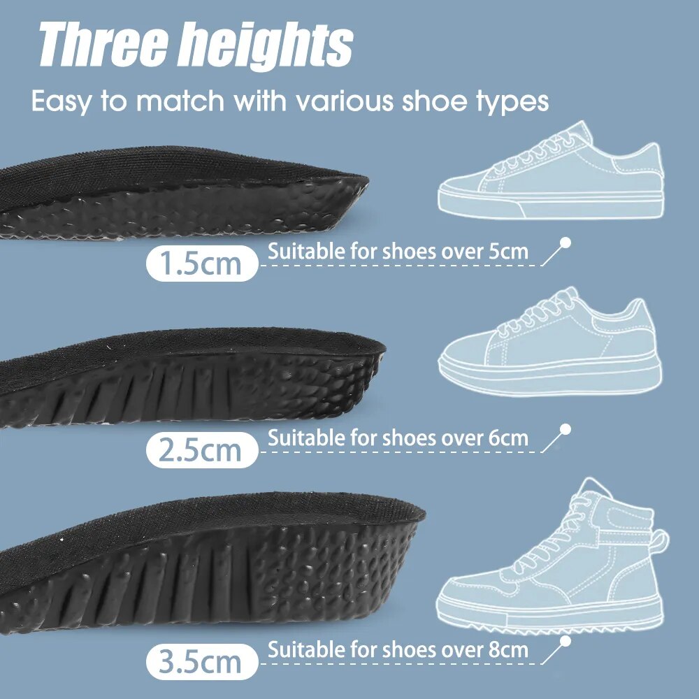 Extreme Comfort Height-Increasing Orthopedic Insoles - Up to +3.5cm