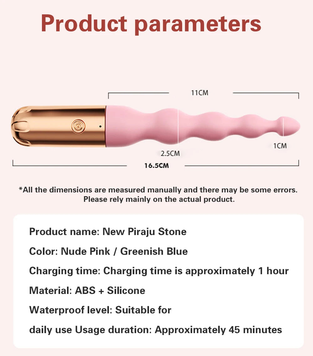 SilkBeads – Baguette Anale Vibrante en Silicone Doux avec 4 Perles Graduées et 10 Modes de Vibration