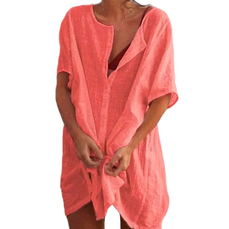 Linen and Cotton Beach Dress