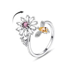 Bague d'anxiété ajustable pour femme