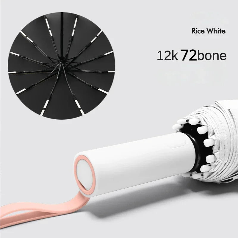 Large Umbrella ULTRA Flexible and Durable - 72 Fiberglass Ribs
