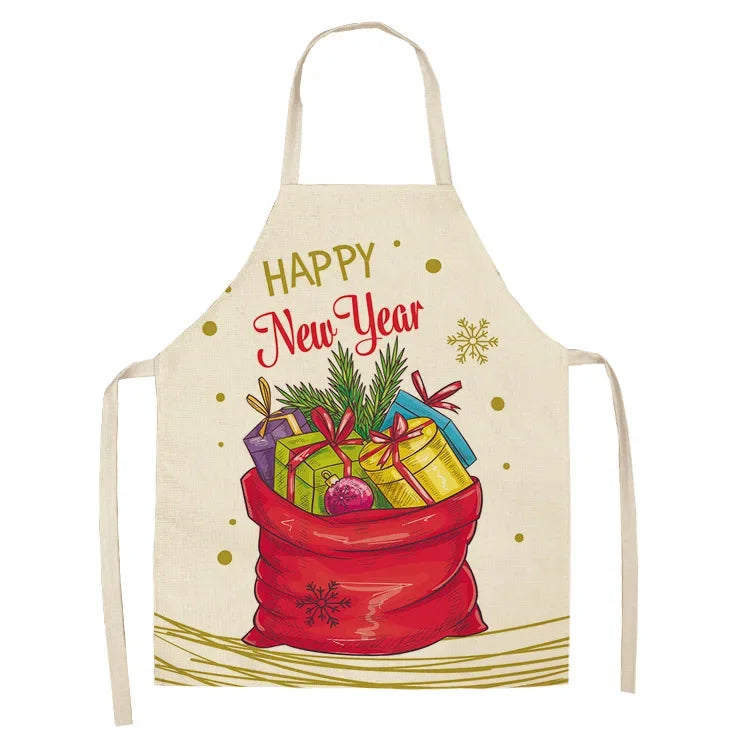 Tablier de Cuisine à Motif de Noël