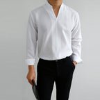 Casual Long Sleeve V-Neck Shirt