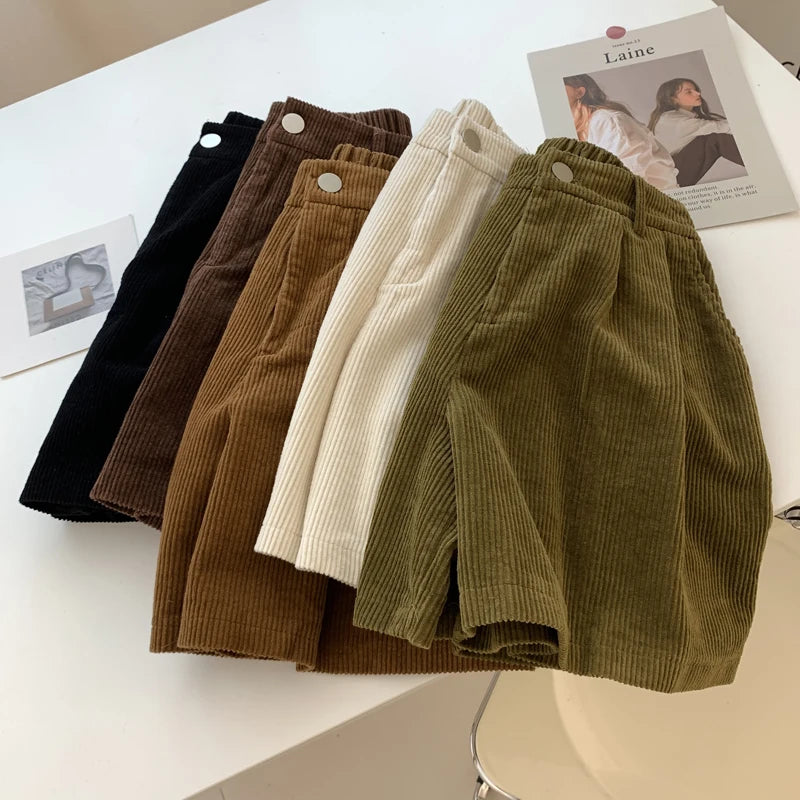 Trendy Velvet Shorts - Women
