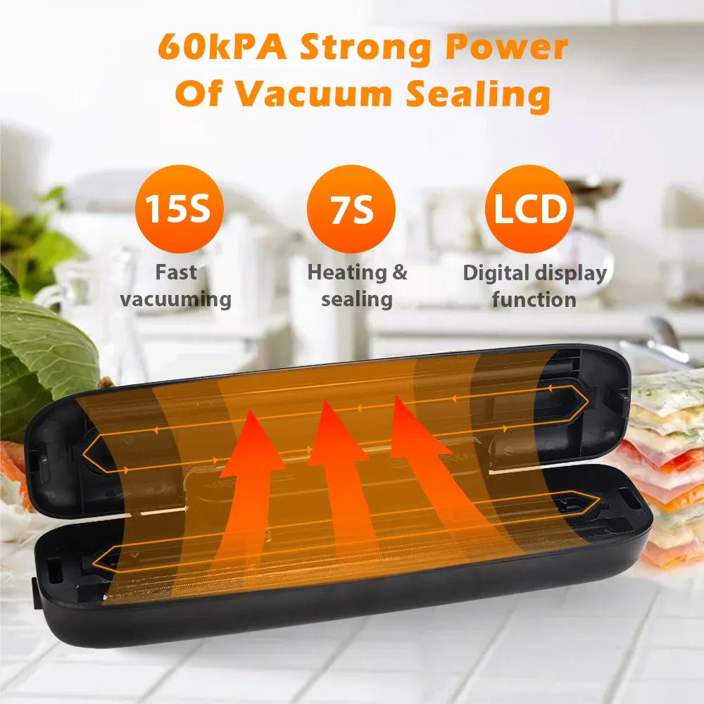 Vacuum Sealing Machine - New Generation + 10 FREE Bags