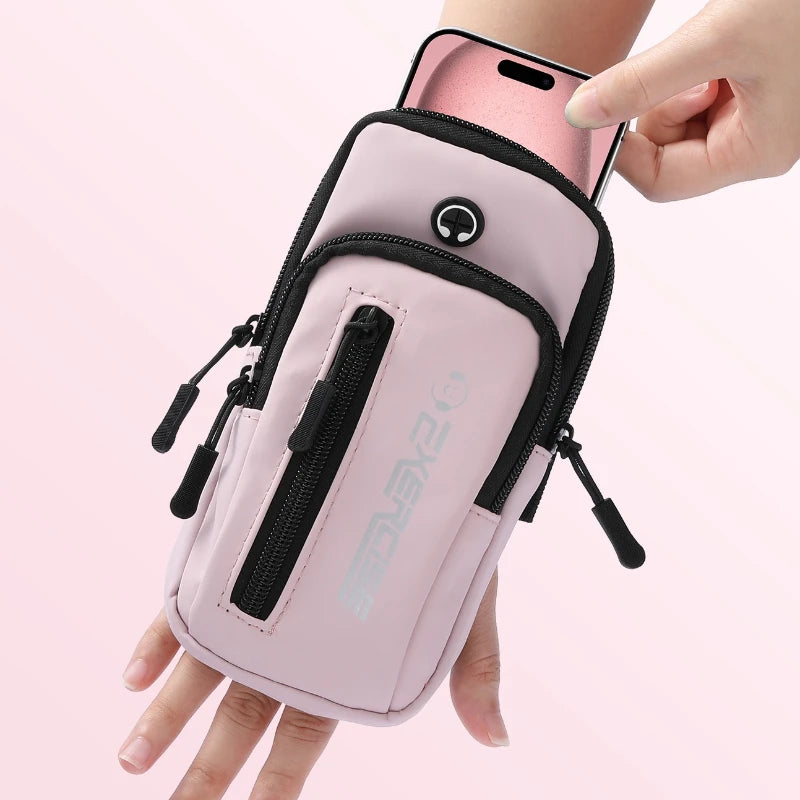 Haissky Pochette de Poignet pour Téléphone – Sac Sport Zippé pour Course, Fitness et Cyclisme, Compatible iPhone & Android