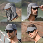 Casquette 4en1 avec masque intégré anti-UV