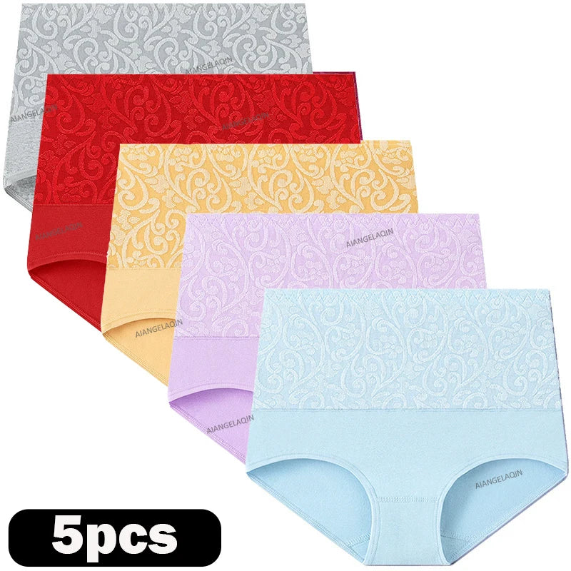 Lot de 5 Culottes Shapers Taille Haute en Coton