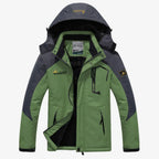 Parka coupe-vent avec capuche pour hommes - Intérieur Polaire