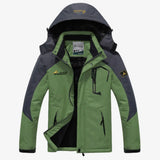 Parka coupe-vent avec capuche pour hommes - Intérieur Polaire