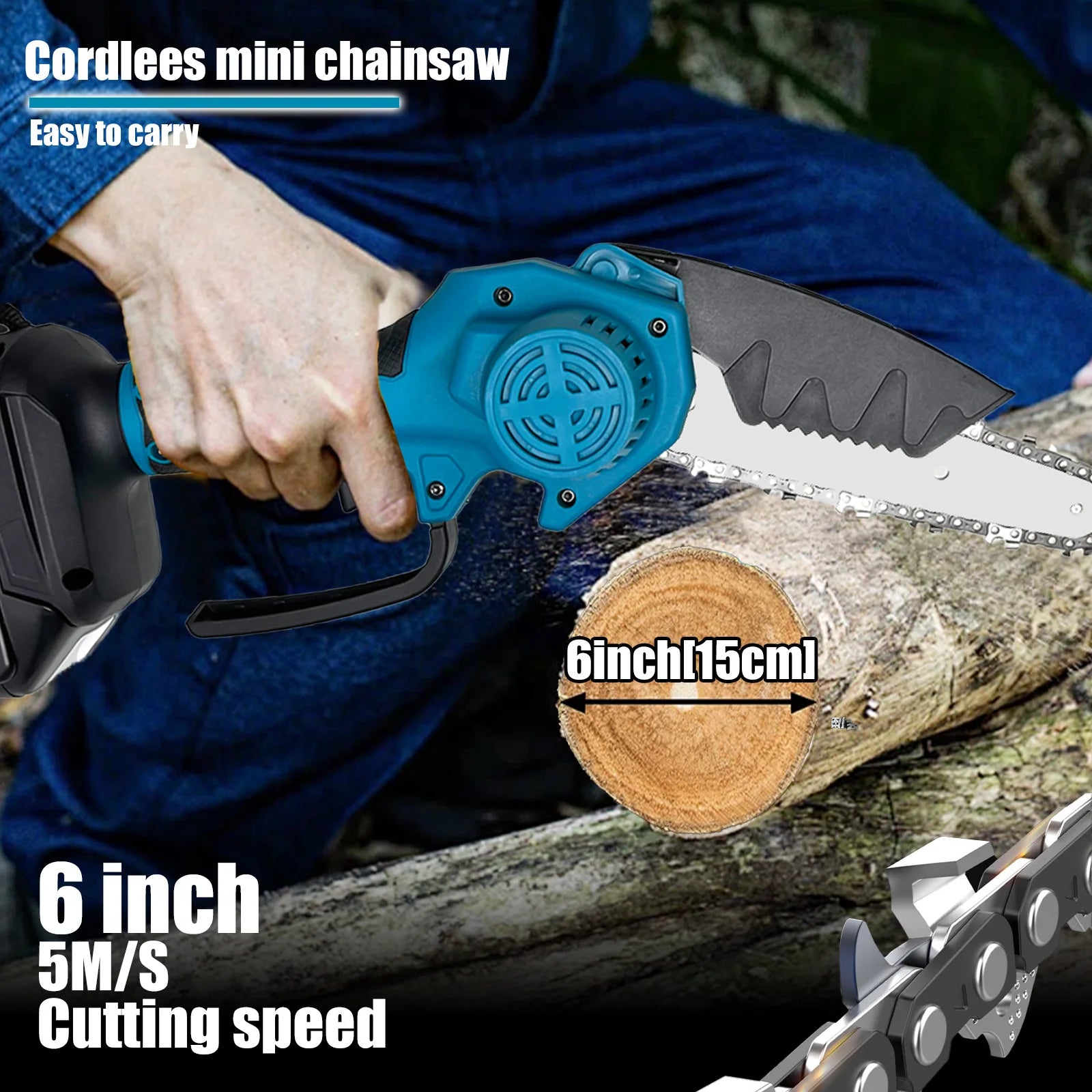 Cordless Chainsaw for Makita 18V Battery