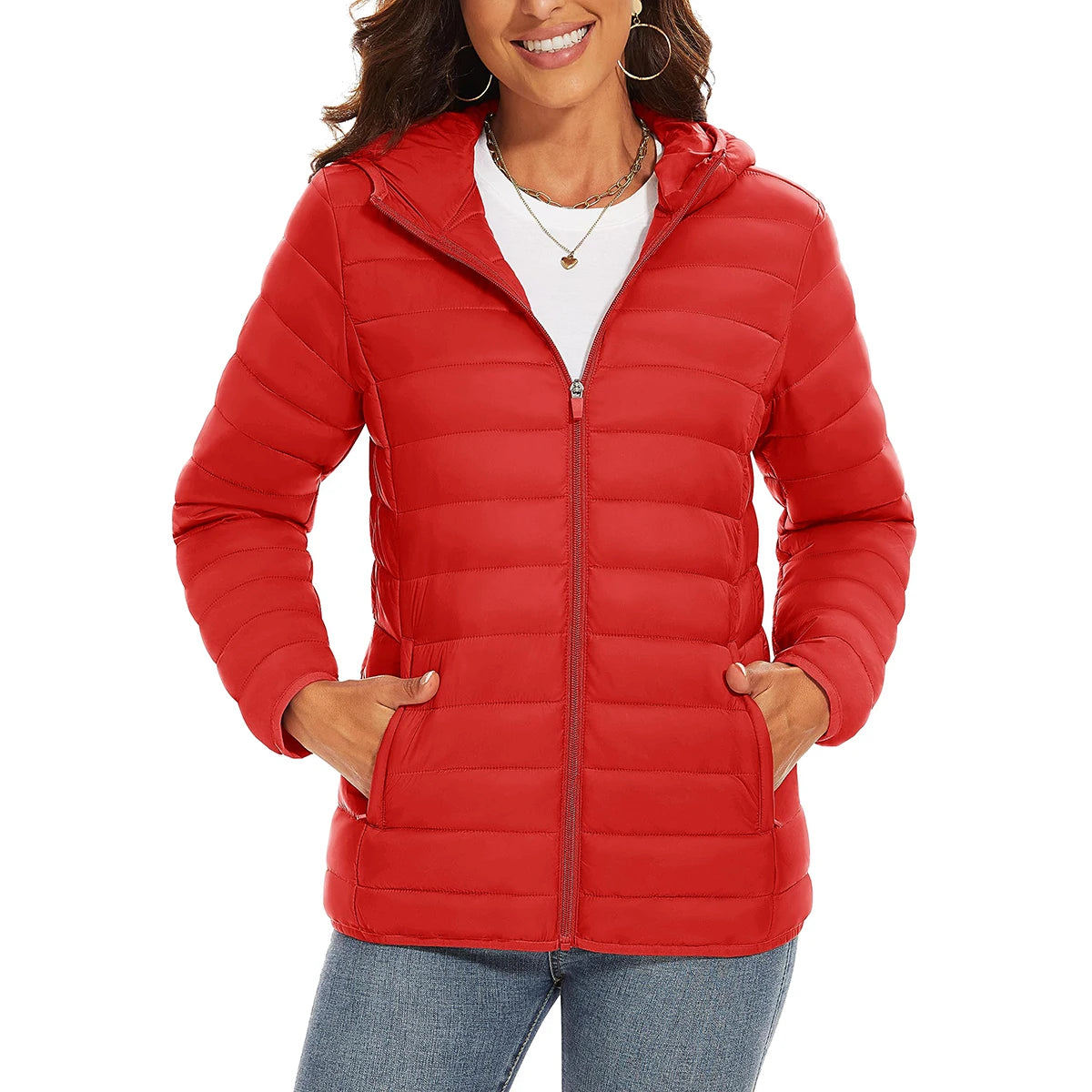 Women's Warm Waterproof Down Jacket - Winter Hiking