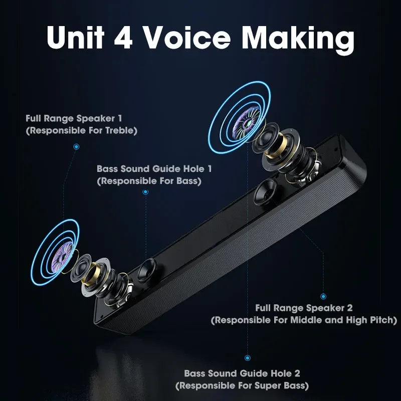 Barre de Son Sans Fil - Bluetooth