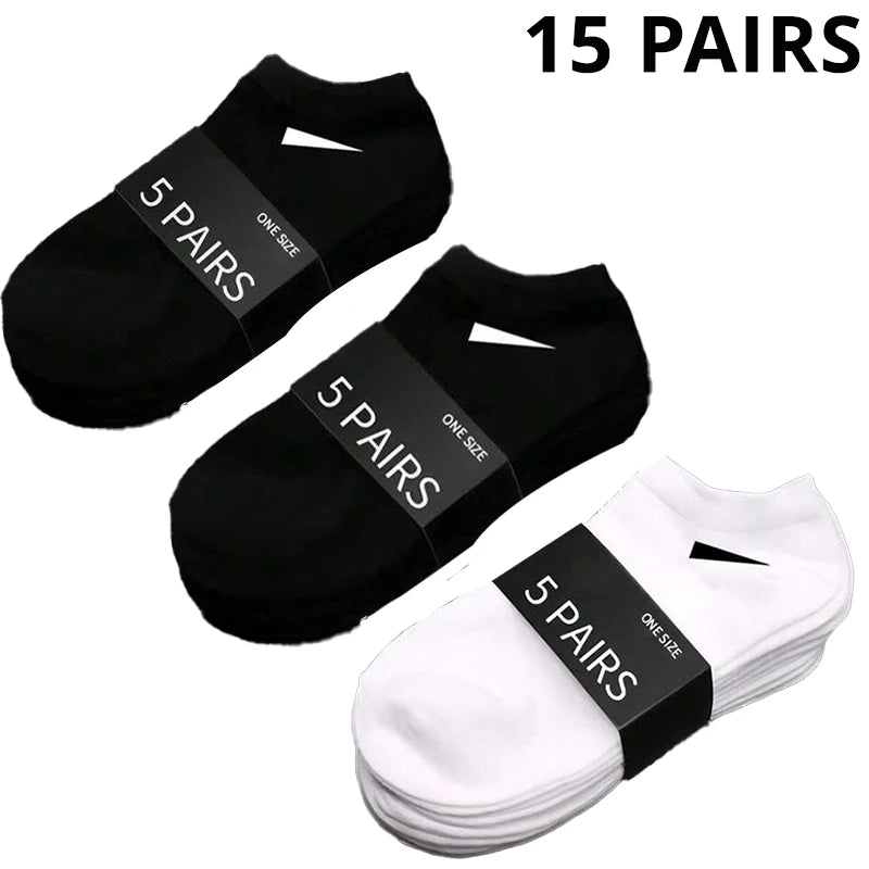 Pack 20 Pairs of Men's/Women's Socks – Absorbent & Comfortable