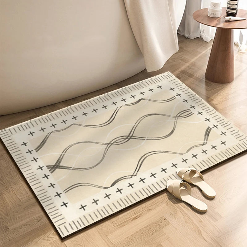 Tapis Douche Innovant - Absorption & Séchage Express