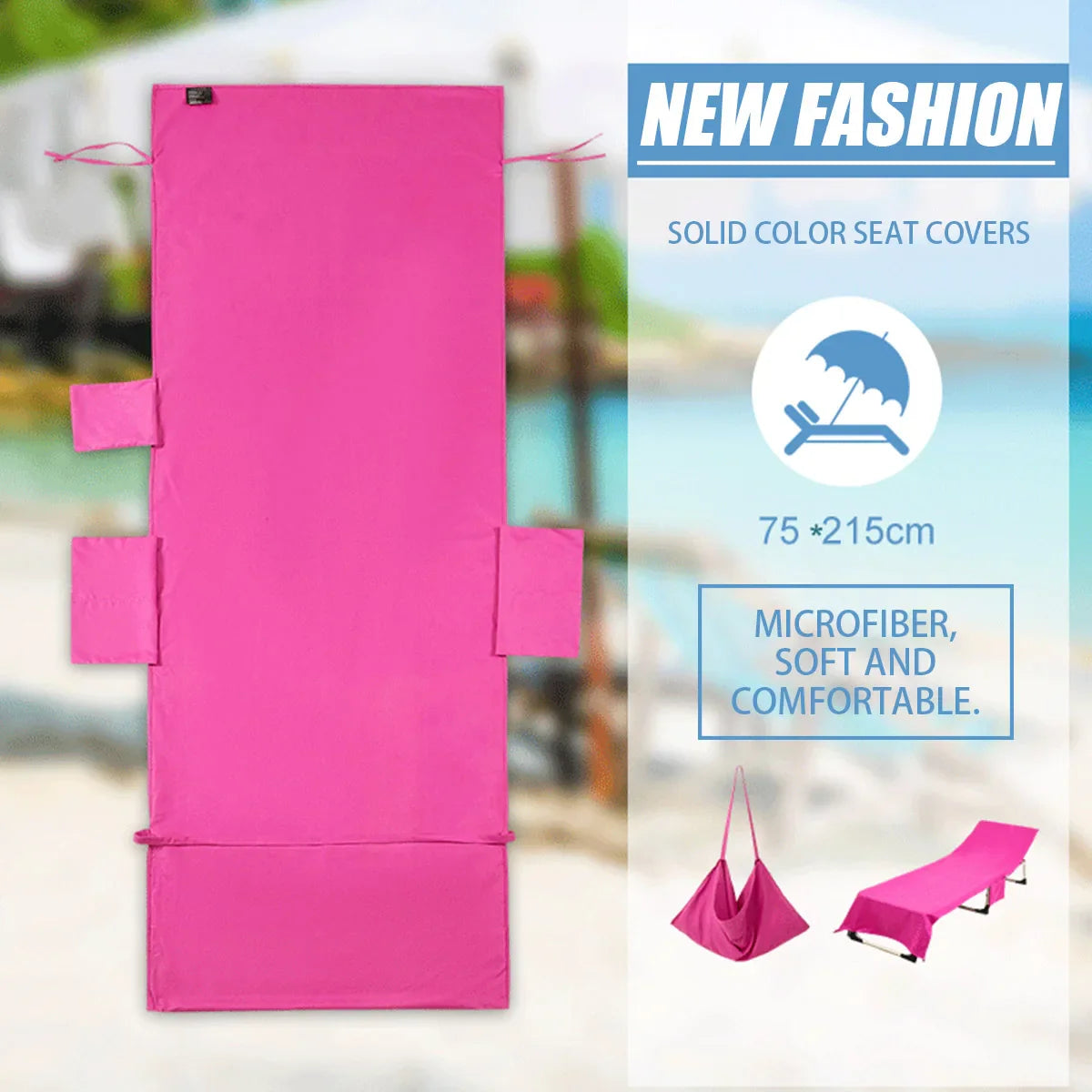 Serviette en microfibre pour transat