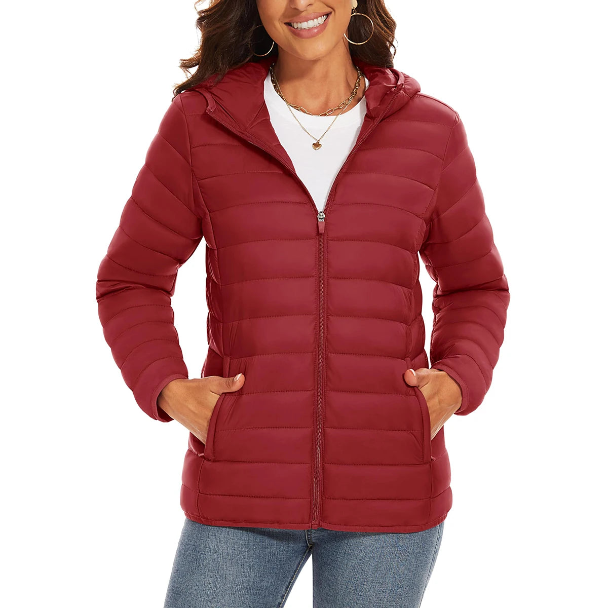 Women's Warm Waterproof Down Jacket - Winter Hiking