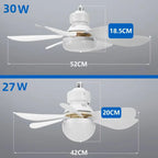 Silent LED Ceiling Fan with Remote Control