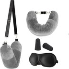 3PCS Travel Illusion Pillow to Fill - FREE Headband + Earplugs