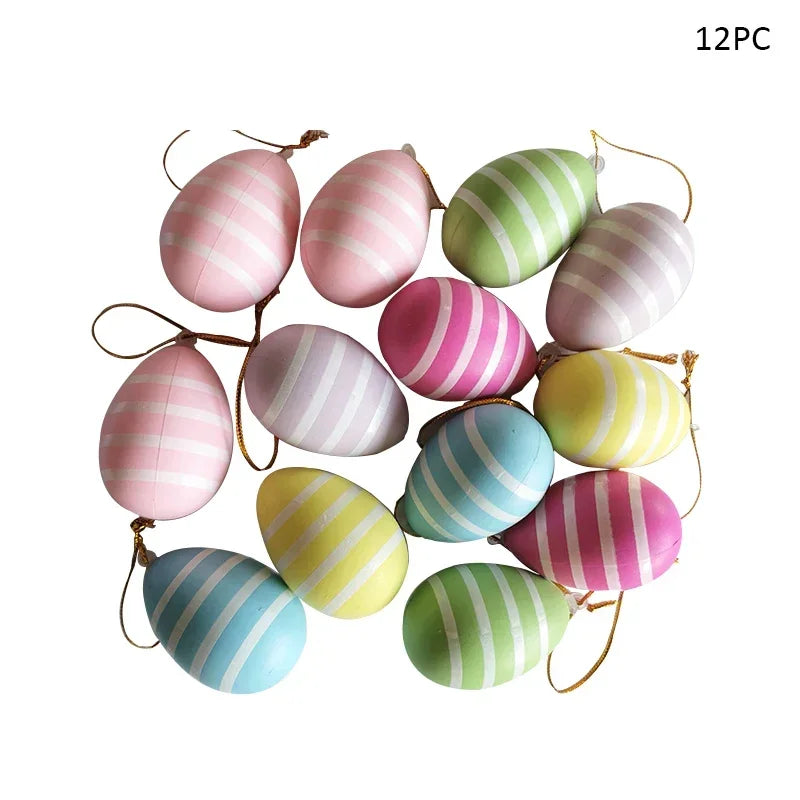 Set of 12 Decorative Easter Eggs