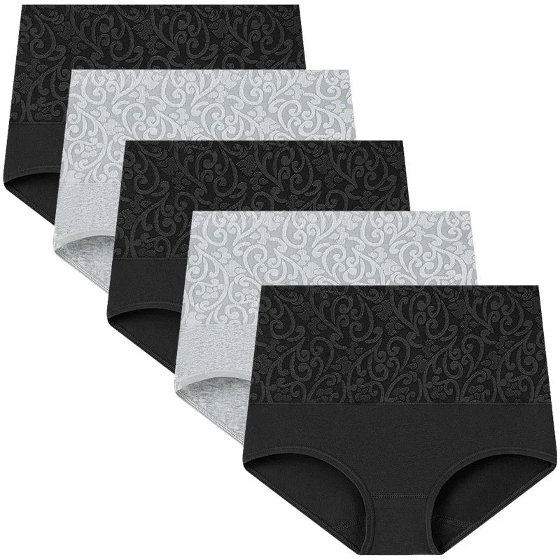 Lot de 5 Culottes Shapers Taille Haute en Coton