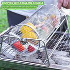 Stainless Steel Rotating BBQ Basket
