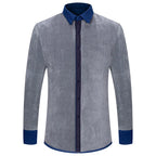Corduroy shirt with warm fleece interior - Solid color