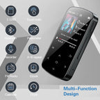 Mini Multifunction MP3 Player - FM Radio, Voice Recorder, Pedometer + SD Card + Earphones