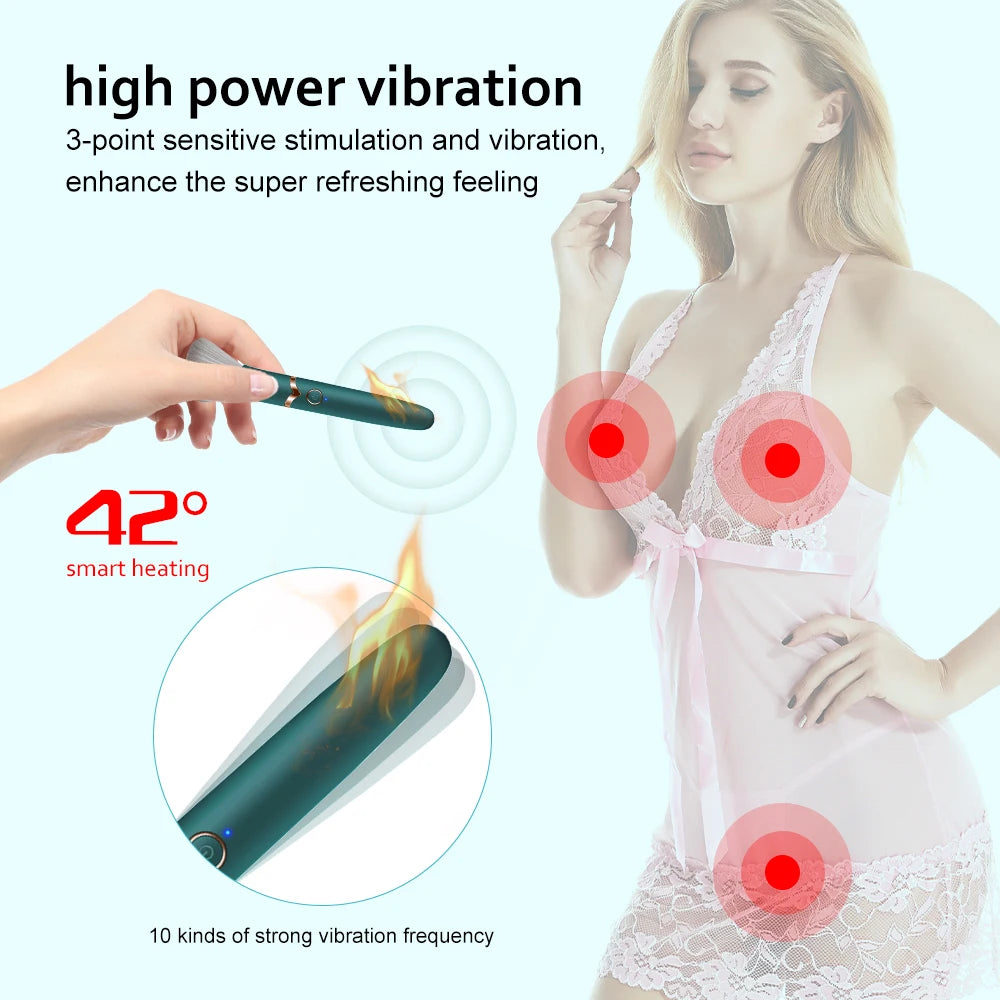 HOTBRUSH - Heated makeup brush vibrator