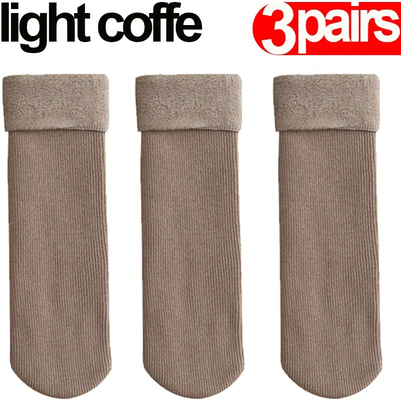 Pack of 3 Fleece-Lined Socks - Comfort and Warmth