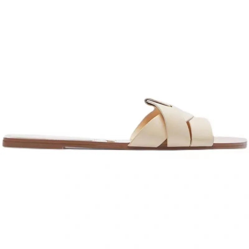 Casual Chic PU Leather Slip-On Mule Sandals