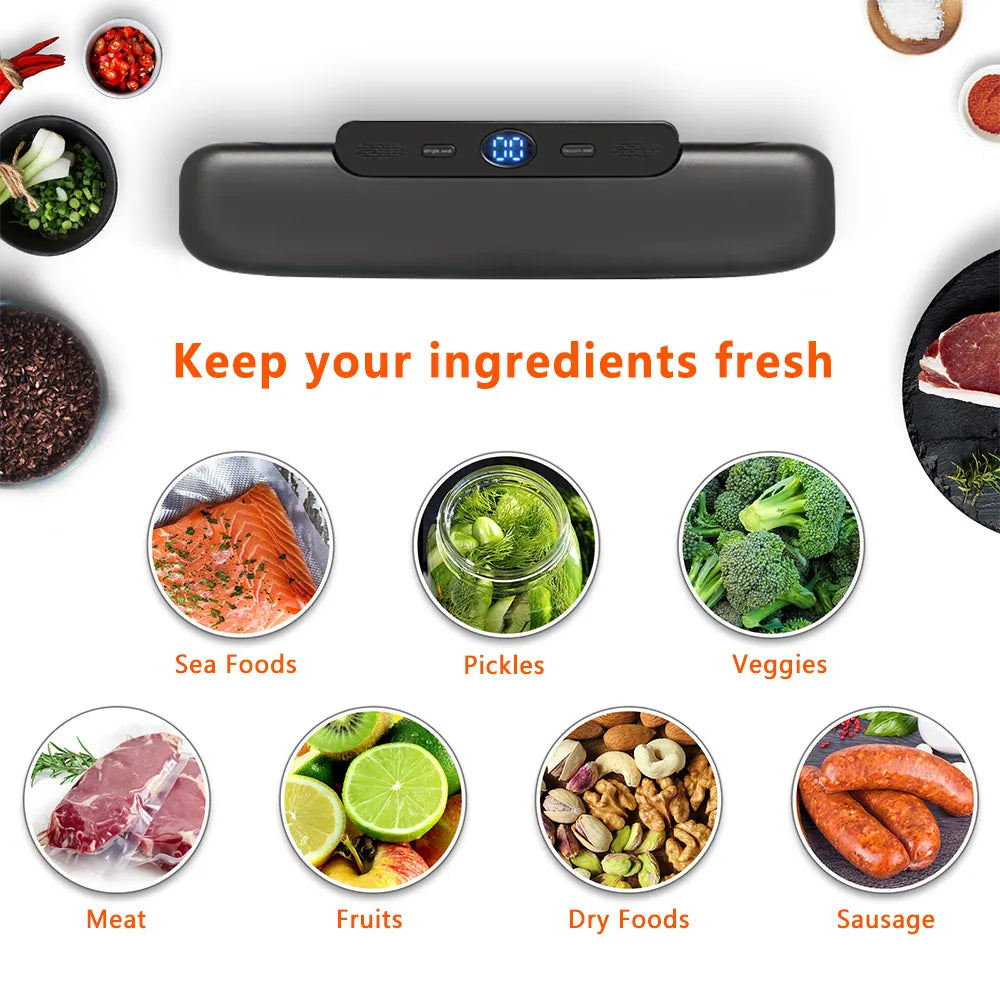 Vacuum Sealing Machine - New Generation + 10 FREE Bags