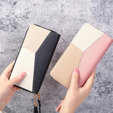 Long Portefeuille en Cuir PU
