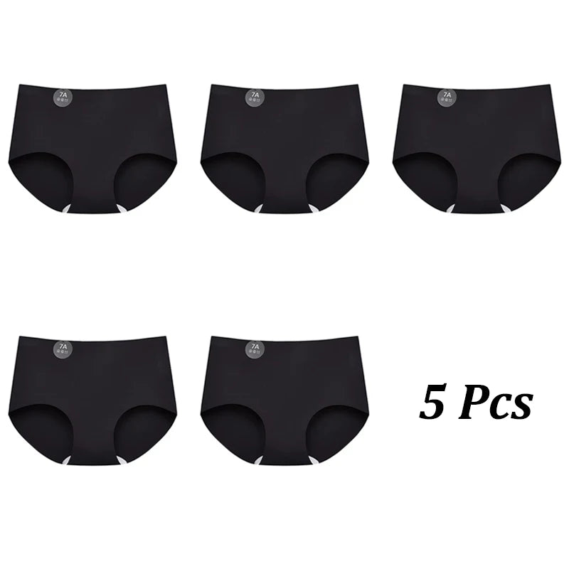Pack of 5 Breathable & Invisible Ice Silk Panties