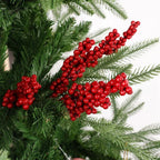 20x Artificial Christmas Holly Berries with Stem