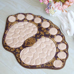Tapis de bain ultra absorbant en forme de pieds