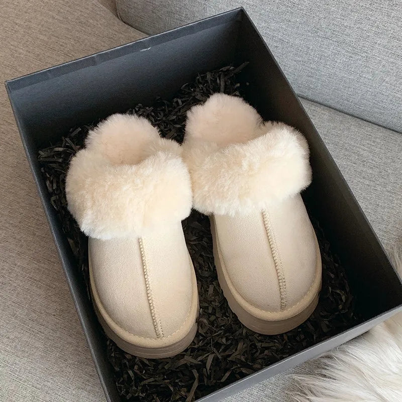 Pantoufles Tendances Effet Fourrure