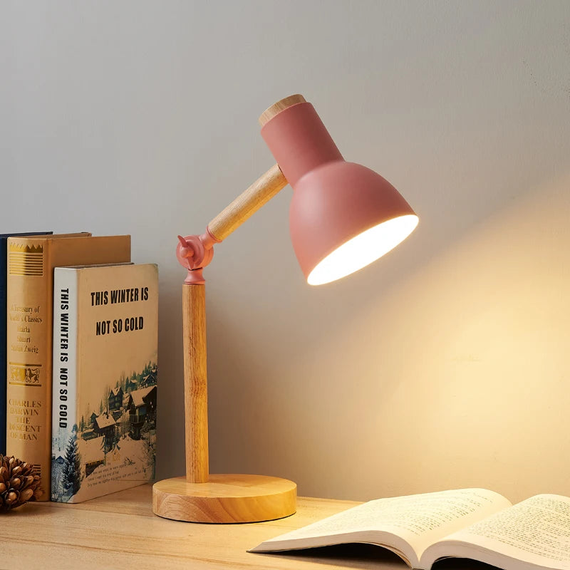 Colourful Wooden Table Lamp