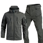 Ensemble 2PCS Veste & Pantalon ARMY à Doublure Polaire