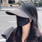 Visière Femme Pliable & Réglable Anti-UV Femme – Large Bord à Séchage Rapide pour l’Été