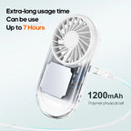 Mini Ventilateur de poche lampe torche rechargeable USB