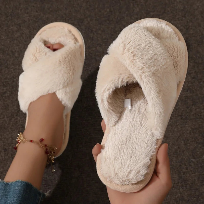 Women's Faux Fur Slippers