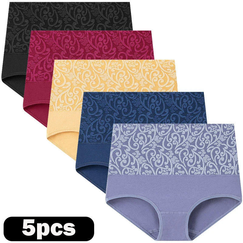 Lot de 5 Culottes Shapers Taille Haute en Coton