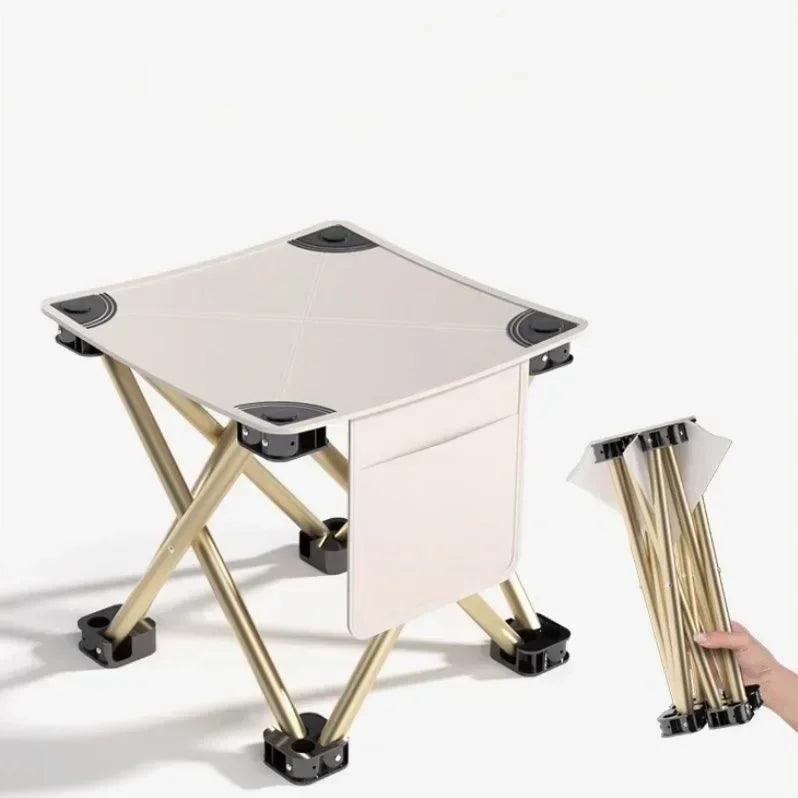 Portable Folding Stool - Side Pocket