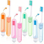 3x Compact Travel Toothbrushes