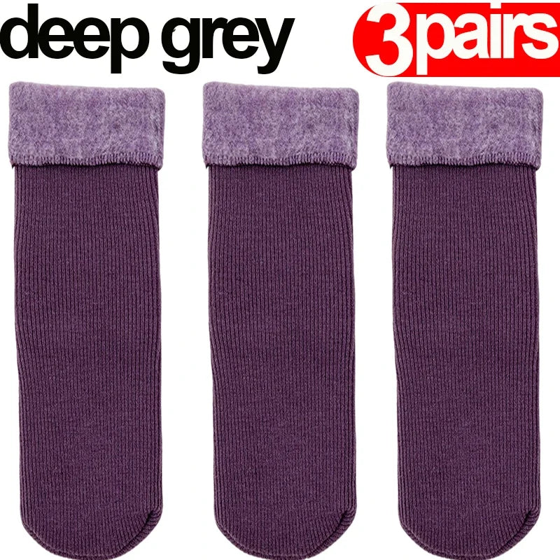 Pack of 3 Fleece-Lined Socks - Comfort and Warmth