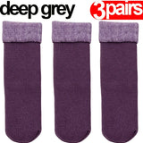 Lot de 3 Chaussettes Doublées Velours - Confort et Chaleur